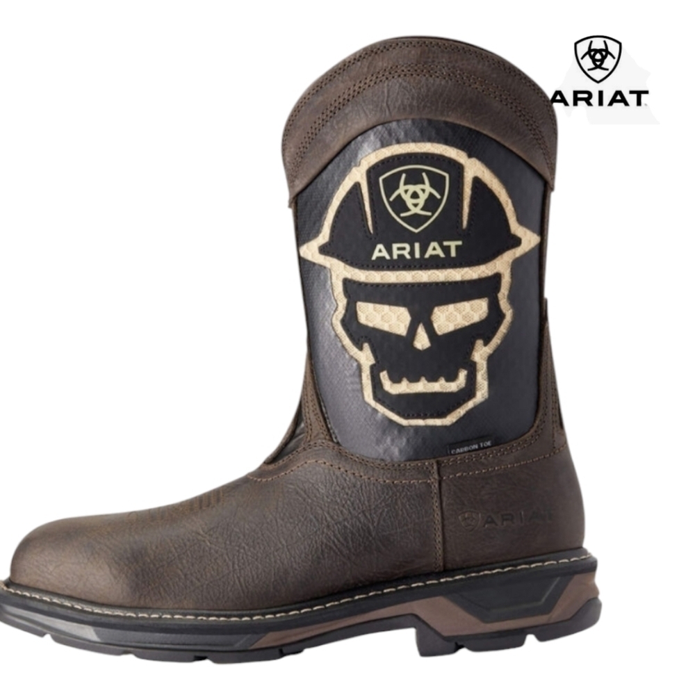 ARIAT Workhog XT VentTek Bold Carbon Toe Men's 7D Iron Coffee Roughneck NEW IB - Picture 2 of 10